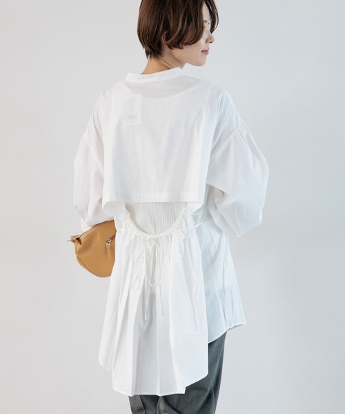 LEPSIM（レプシィム）の「インナー付き2Pセットブラウス　964240（シャツ/ブラウス・レディース・ブラック/グリーン/オフホワイト・FREE）」の4枚目の写真