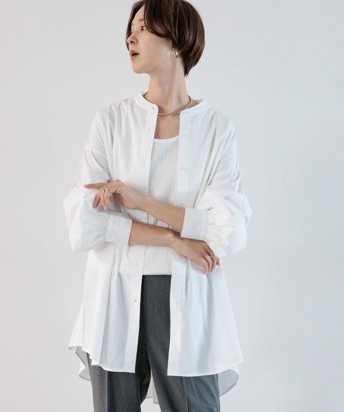 LEPSIM（レプシィム）の「インナー付き2Pセットブラウス　964240（シャツ/ブラウス・レディース・ブラック/グリーン/オフホワイト・FREE）」の5枚目の写真