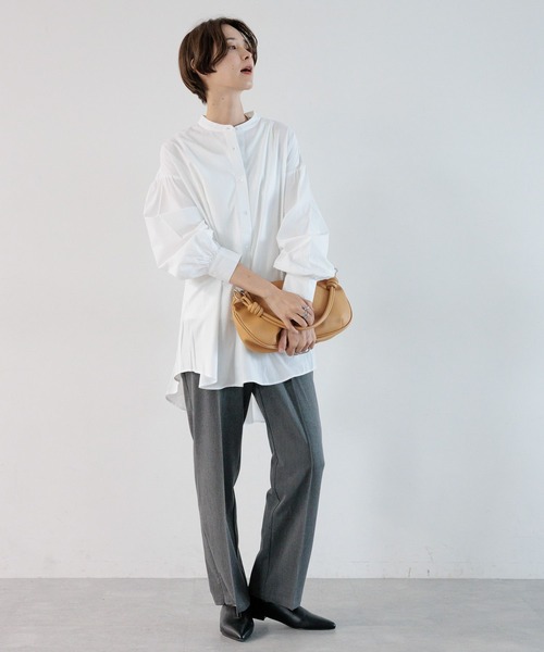 LEPSIM（レプシィム）の「インナー付き2Pセットブラウス　964240（シャツ/ブラウス・レディース・ブラック/グリーン/オフホワイト・FREE）」の9枚目の写真