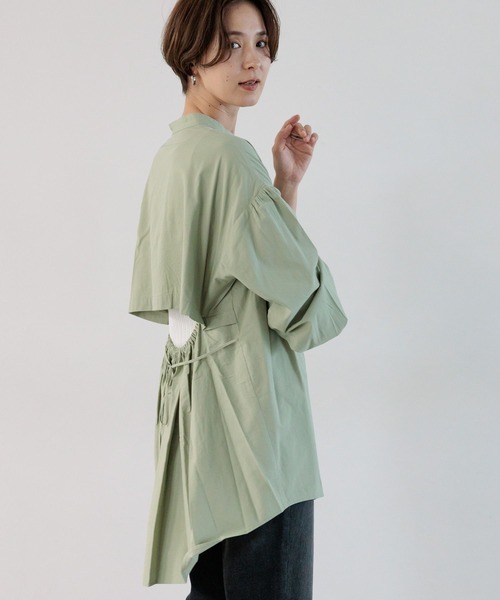 LEPSIM（レプシィム）の「インナー付き2Pセットブラウス　964240（シャツ/ブラウス・レディース・ブラック/グリーン/オフホワイト・FREE）」の17枚目の写真