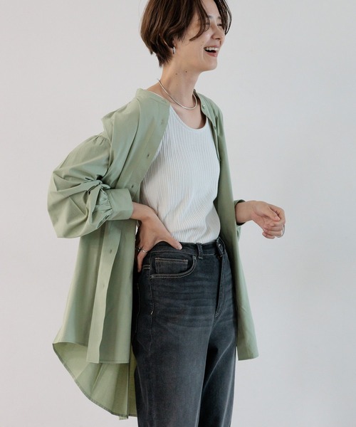 LEPSIM（レプシィム）の「インナー付き2Pセットブラウス　964240（シャツ/ブラウス・レディース・ブラック/グリーン/オフホワイト・FREE）」の19枚目の写真