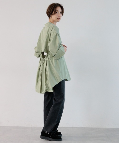 LEPSIM（レプシィム）の「インナー付き2Pセットブラウス　964240（シャツ/ブラウス・レディース・ブラック/グリーン/オフホワイト・FREE）」の20枚目の写真