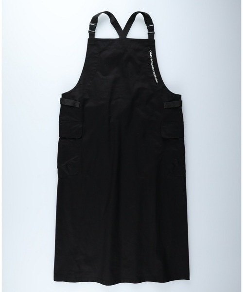 CAMP7（キャンプセブン）の「【CAMP7】プリントロゴジャンスカ（サロペット/オーバーオール・レディース・カーキブラウン/ブラック・M-L）」の15枚目の写真