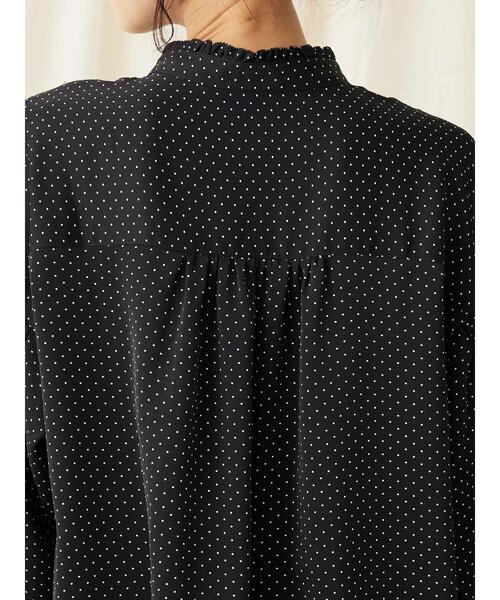 CRAFT STANDARD BOUTIQUE（クラフトスタンダードブティック）の「ピコフリルドットブラウス（シャツ/ブラウス・レディース・ブラック/ホワイト/ベージュ・FREE）」の12枚目の写真