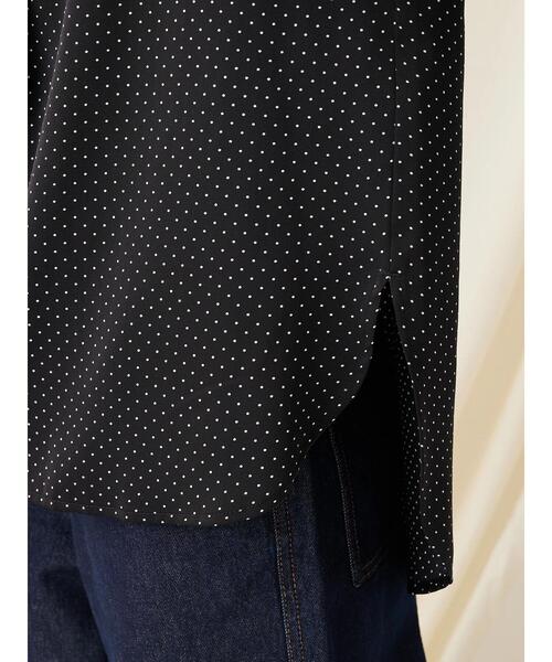 CRAFT STANDARD BOUTIQUE（クラフトスタンダードブティック）の「ピコフリルドットブラウス（シャツ/ブラウス・レディース・ブラック/ホワイト/ベージュ・FREE）」の14枚目の写真