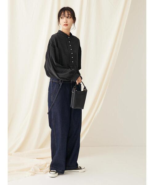 CRAFT STANDARD BOUTIQUE（クラフトスタンダードブティック）の「ピコフリルドットブラウス（シャツ/ブラウス・レディース・ブラック/ホワイト/ベージュ・FREE）」の16枚目の写真