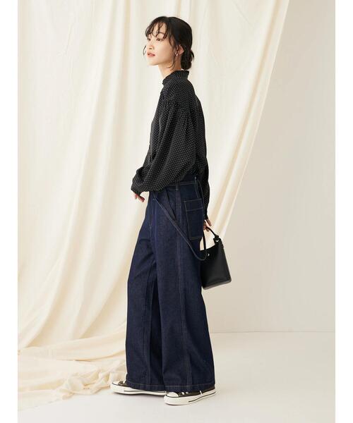CRAFT STANDARD BOUTIQUE（クラフトスタンダードブティック）の「ピコフリルドットブラウス（シャツ/ブラウス・レディース・ブラック/ホワイト/ベージュ・FREE）」の17枚目の写真