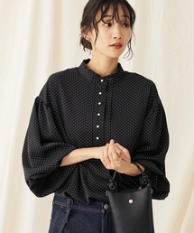 CRAFT STANDARD BOUTIQUE | ピコフリルドットブラウス(シャツ/ブラウス)