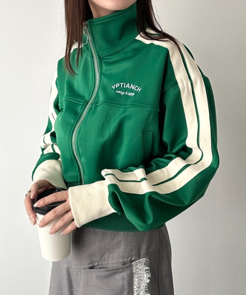 4717【極美品】ワイスリー　ショート丈ブルゾン トラックジャケット 透け感 黒 4717【極美品】ワイスリー ショート丈ブルゾン トラック