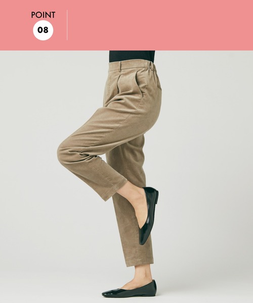 GLOBAL WORK(グローバルワーク)の「ウツクシルエットコーデュロイテーパード/906750(その他パンツ・レディース・グレイッシュベージュ/スミクロ/モカ/グレー系その他3/ブルー系その他4・LARGE/SMALL/X-SMALL/MEDIUM)」の21枚目の写真