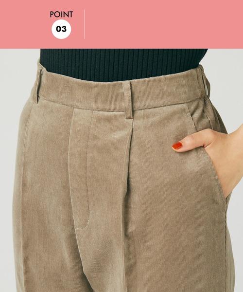 GLOBAL WORK(グローバルワーク)の「ウツクシルエットコーデュロイテーパード/906750(その他パンツ・レディース・グレイッシュベージュ/スミクロ/モカ/グレー系その他3/ブルー系その他4・LARGE/SMALL/X-SMALL/MEDIUM)」の16枚目の写真