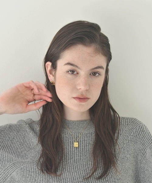 LHME（エルエイチエムイー）の「【WEB限定】”Aqua”スクエアピアス/サージカルステンレス（金属アレルギー対応）【LHME / エルエイチエムイー】（ピアス（両耳用）・レディース・ゴールド/シルバー・ONE SIZE）」の19枚目の写真