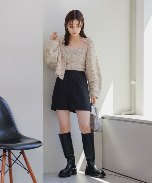 Kastane（カスタネ）の「ツイルタックショートパンツ（その他パンツ・レディース・グレー/ブラウン/ブラック・FREE）」の21枚目の写真