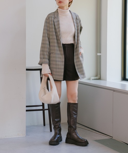 Kastane（カスタネ）の「ツイルタックショートパンツ（その他パンツ・レディース・グレー/ブラウン/ブラック・FREE）」の8枚目の写真