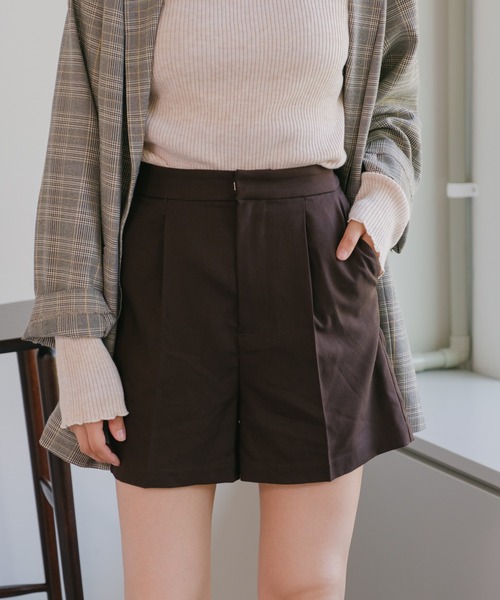 Kastane（カスタネ）の「ツイルタックショートパンツ（その他パンツ・レディース・グレー/ブラウン/ブラック・FREE）」の14枚目の写真
