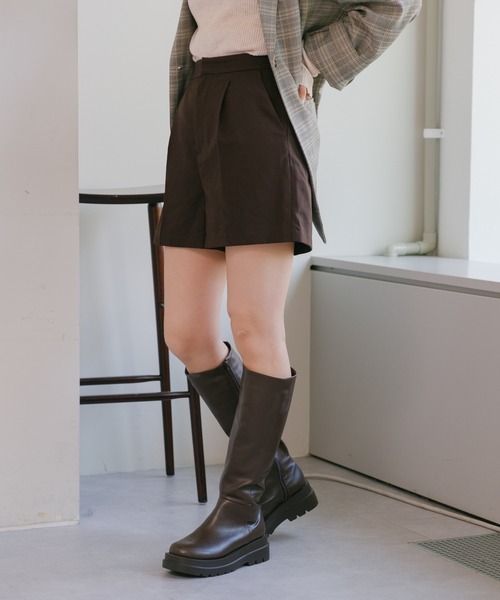 Kastane（カスタネ）の「ツイルタックショートパンツ（その他パンツ・レディース・グレー/ブラウン/ブラック・FREE）」の16枚目の写真