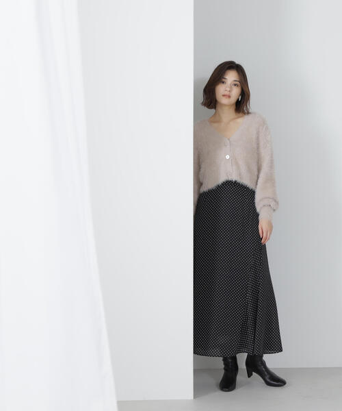 極美品✨CADUNE ドット切り替えスカート ホワイト 36 人気完売品 CADUNE(カデュネ)の「≪Web限定≫ドット切り替えスカート」 - PARTE