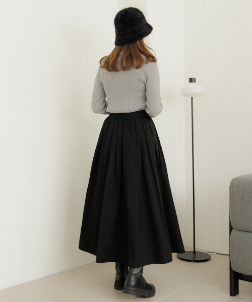 flower(フラワー)の「ノーブルタートルニット(ニット/セーター・レディース・アイボリー/グレー・FREE)」の8枚目の写真