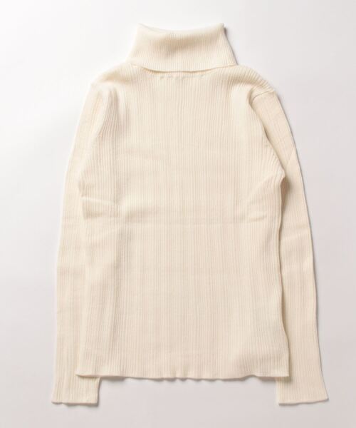 flower(フラワー)の「ノーブルタートルニット(ニット/セーター・レディース・アイボリー/グレー・FREE)」の21枚目の写真