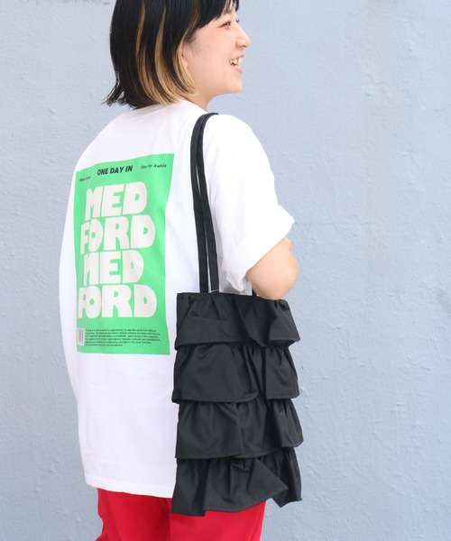 SPRUCE(スプルース)の「<SPRUCE/スプルス>フリルナイロントートバッグ(トートバッグ・レディース・ベージュ/ブラック/ブルー・ONE SIZE)」の6枚目の写真