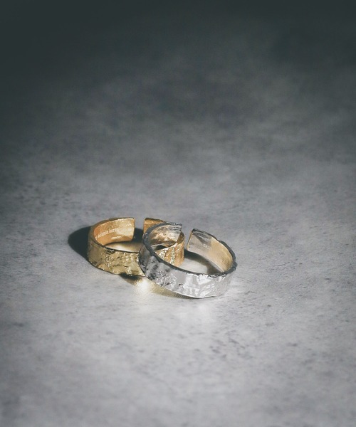 NO WAY（ノーウェイ）の「/sterling silver/フリーサイズ 錆槌目リング（リング・メンズ・シルバー/ゴールド・FREE）」の4枚目の写真