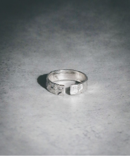 NO WAY（ノーウェイ）の「/sterling silver/フリーサイズ 錆槌目リング（リング・メンズ・シルバー/ゴールド・FREE）」の5枚目の写真