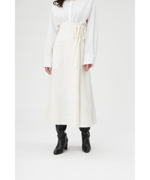 FRAY I.D（フレイアイディー）の「サイドレースアップスカート（スカート・レディース・アイボリー/その他/グレー・0/1）」の10枚目の写真