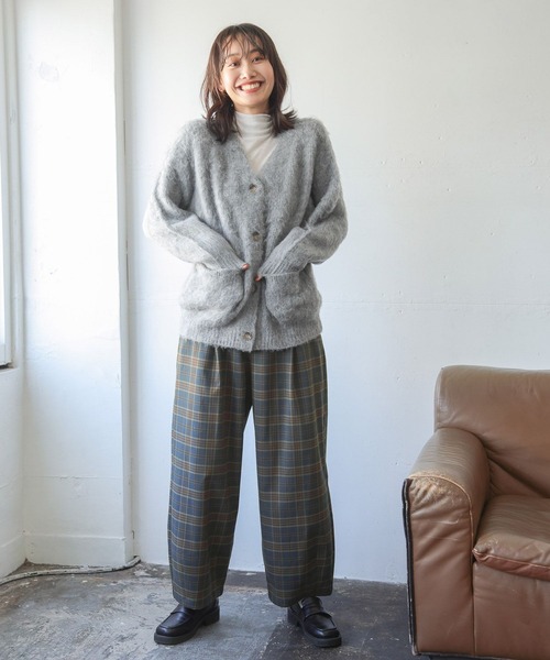 niko and...（ニコアンド）の「ツイルチェックバルーンパンツ（その他パンツ・レディース・ホワイト/ブルー/ブラック/サックスブルー・LARGE/MEDIUM）」の5枚目の写真