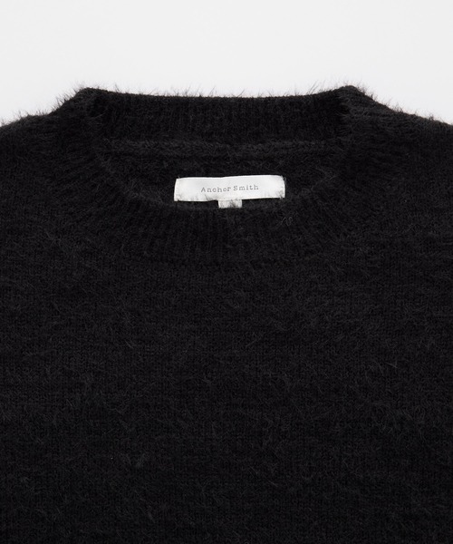 Anchor Smith（アンカー スミス）の「ルーズ シャギー クルーネック ニット プルオーバー（ニット/セーター・メンズ・ワイン/アイボリー/グレー/グレイッシュブルー/ブラック/ダークブラウン/ブラウン/ダークグレー/ブルー系・M/L/S）」の16枚目の写真