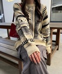 nemne store(ネンネストア)の【低身長サイズあり】クージー風ニットプルオーバー