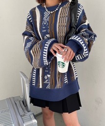 【低身長サイズあり】クージー風ニットプルオーバー