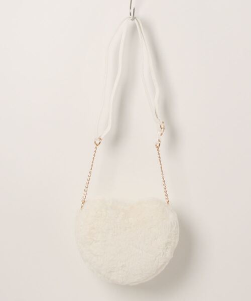 ファーバッグ リュック ショルダー セール】【WEB・一部店舗限定】ハートファーショルダーBAG