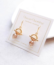 【Cherie+Chambre】Mantel×Luster Beads Pierce