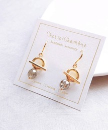 【Cherie+Chambre】Mantel×Luster Beads Pierce