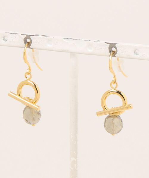 Cherie+Chambre】Mantel×Luster Beads Pierce（ピアス（両耳用