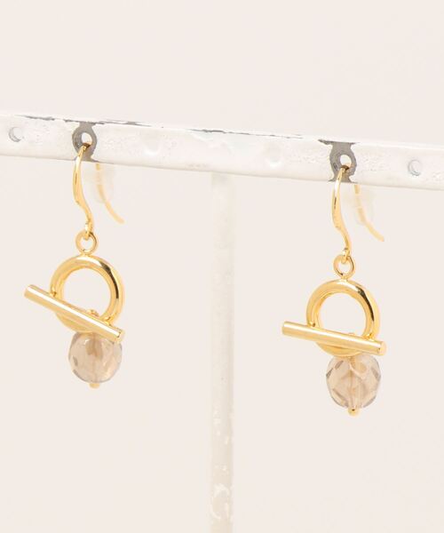 tone（トーン）の「【Cherie+Chambre】Mantel×Luster Beads Pierce（ピアス（両耳用）・レディース・クリア/ブラック/その他・FREE）」の10枚目の写真