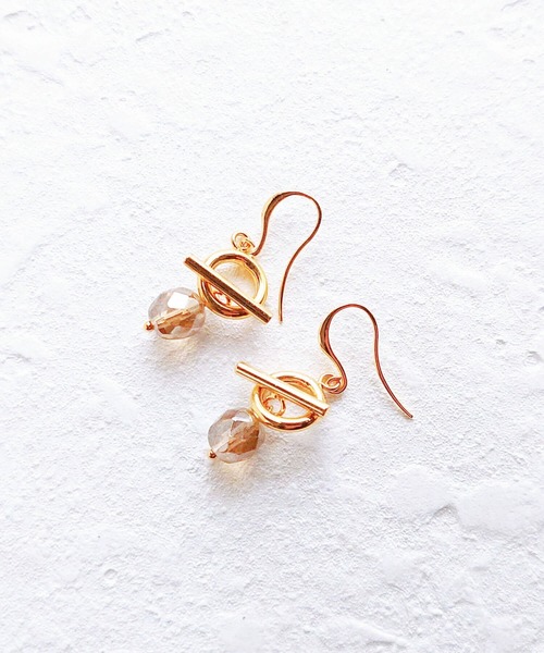tone（トーン）の「【Cherie+Chambre】Mantel×Luster Beads Pierce（ピアス（両耳用）・レディース・クリア/ブラック/その他・FREE）」の5枚目の写真