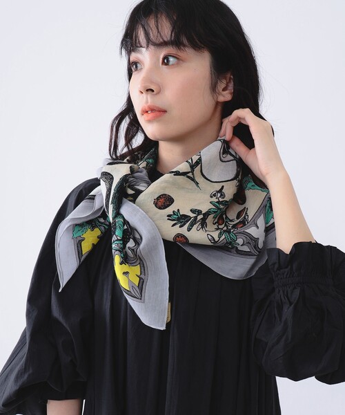 manipuri（マニプリ）の「manipuri × Demi-Luxe BEAMS / 別注 ハーベスト ストール（ストール/ショール・レディース・グリーン/グレー・ONE SIZE）」の3枚目の写真