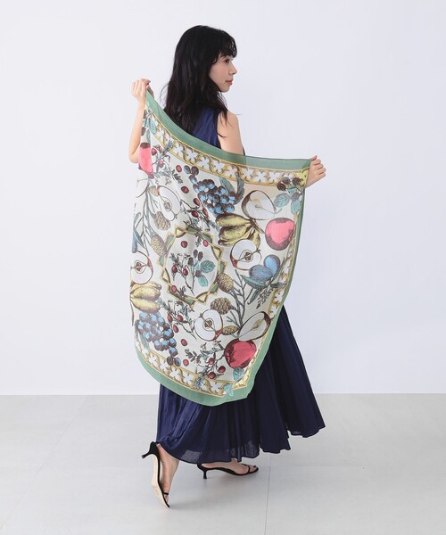 manipuri（マニプリ）の「manipuri × Demi-Luxe BEAMS / 別注 ハーベスト ストール（ストール/ショール・レディース・グリーン/グレー・ONE SIZE）」の6枚目の写真