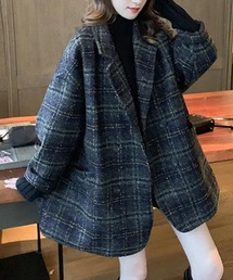 Silly（シリー）の「チェックプリントジャケット（テーラードジャケット）」