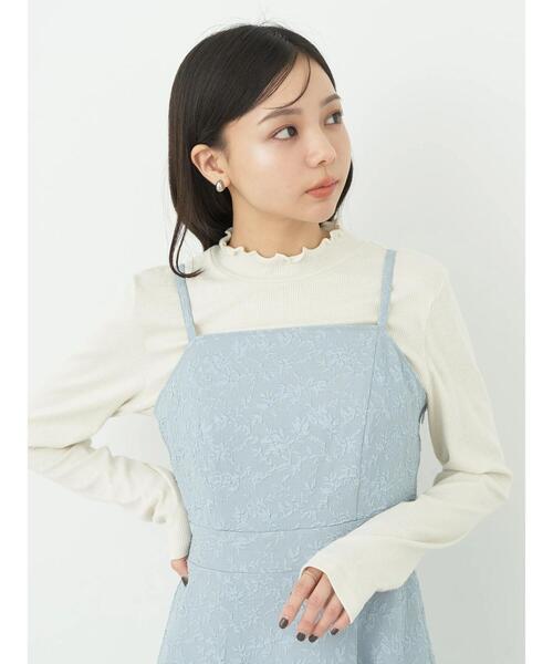 earth music&ecology（アースミュージックアンドエコロジー）の「SET2点ジャガードボレロ+ワンピース（ワンピース・レディース・グレイッシュブルー/その他8/ブラック・FREE）」の8枚目の写真