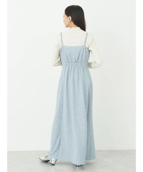 earth music&ecology（アースミュージックアンドエコロジー）の「SET2点ジャガードボレロ+ワンピース（ワンピース・レディース・グレイッシュブルー/その他8/ブラック・FREE）」の11枚目の写真