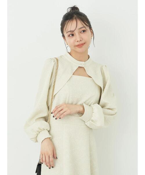 earth music&ecology（アースミュージックアンドエコロジー）の「SET2点ジャガードボレロ+ワンピース（ワンピース・レディース・グレイッシュブルー/その他8/ブラック・FREE）」の12枚目の写真