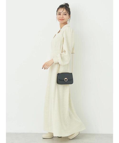 earth music&ecology（アースミュージックアンドエコロジー）の「SET2点ジャガードボレロ+ワンピース（ワンピース・レディース・グレイッシュブルー/その他8/ブラック・FREE）」の14枚目の写真