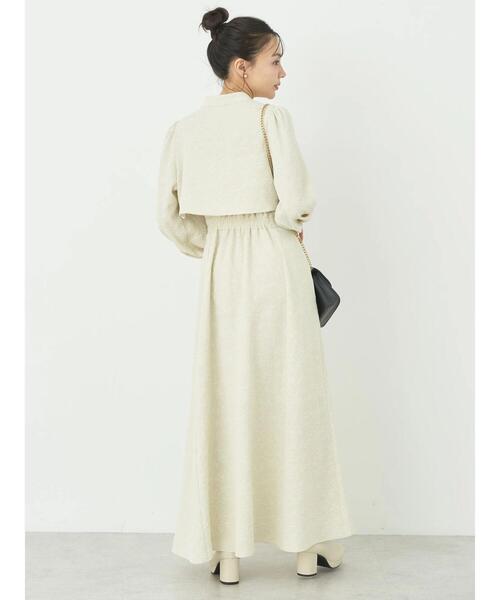 earth music&ecology（アースミュージックアンドエコロジー）の「SET2点ジャガードボレロ+ワンピース（ワンピース・レディース・グレイッシュブルー/その他8/ブラック・FREE）」の15枚目の写真