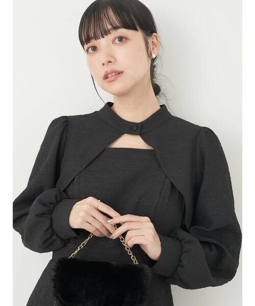 earth music&ecology（アースミュージックアンドエコロジー）の「SET2点ジャガードボレロ+ワンピース（ワンピース・レディース・グレイッシュブルー/その他8/ブラック・FREE）」の16枚目の写真