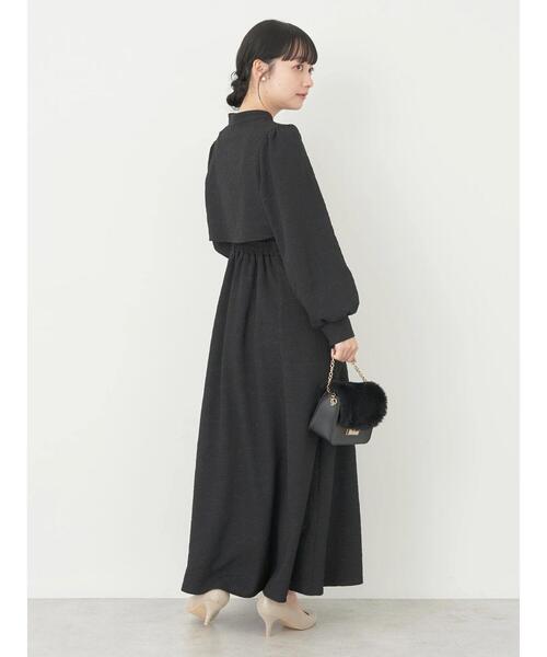 earth music&ecology（アースミュージックアンドエコロジー）の「SET2点ジャガードボレロ+ワンピース（ワンピース・レディース・グレイッシュブルー/その他8/ブラック・FREE）」の20枚目の写真