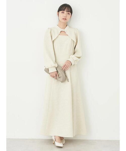 earth music&ecology（アースミュージックアンドエコロジー）の「SET2点ジャガードボレロ+ワンピース（ワンピース・レディース・グレイッシュブルー/その他8/ブラック・FREE）」の21枚目の写真