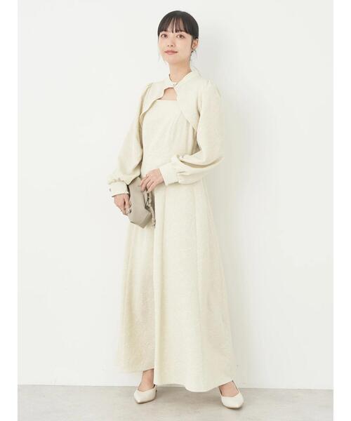 earth music&ecology（アースミュージックアンドエコロジー）の「SET2点ジャガードボレロ+ワンピース（ワンピース・レディース・グレイッシュブルー/その他8/ブラック・FREE）」の22枚目の写真