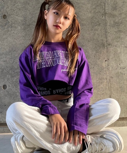 セール】RandS ベリーショートロングスリーブT（Tシャツ